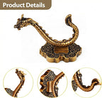 3 Pack Coat Hooks Metal Vintage Dragon Shape Hooks, Heavy Duty Large Double Hook - Image 2