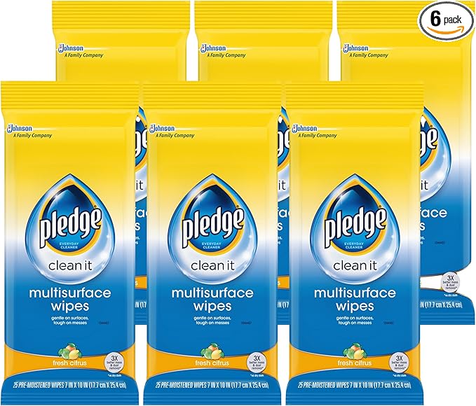 Pledge Multi-Surface Furniture Polish Wipes by Pledge - All-Purpose ...