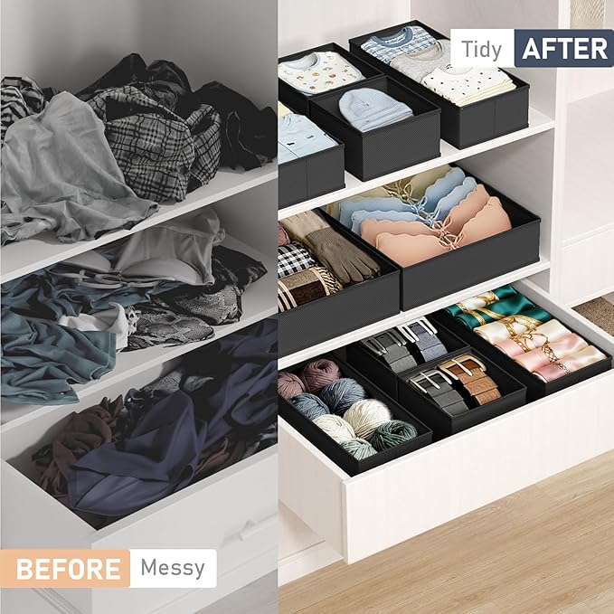 DIMJ Drawer Organizer Clothes- 26 Pack Baby Dresser Organizer - Image 5