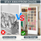 40-Pocket Over the Door Shoe Organizer - Image 4
