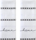 SKL Home Heart in Home 100% Cotton Embroidered 2pc Hand Towel Set, Decorative by SKLHomebySaturdayKnightLtd