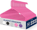 SereneLife 50 Pack Plastic Hangers, Space-Saving Closet Organizers, Durable and by SereneLife