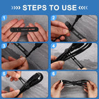 42 Pcs Silicone Cable Ties Reusable Cord Organizer Adjustable Data Cable Wraps - Image 4