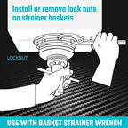 DURATECH Sink Strainer Lock Nut Wrench, Adjustable up to 4-3⁄4" Capacity - Image 2