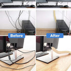 JOTO 4 Pack Cable Management Sleeve, 19-20 Inches Cord Organizer System - Image 4