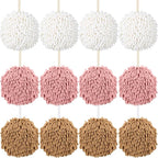 Macarrie 12 Packs Fluffy Towel Chenille Hand Towel Absorbent Fast Drying Hand by Macarrie