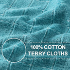 Homaxy 100% Cotton Terry Kitchen Towels, Checkered Designed, Soft and Super - Image 2