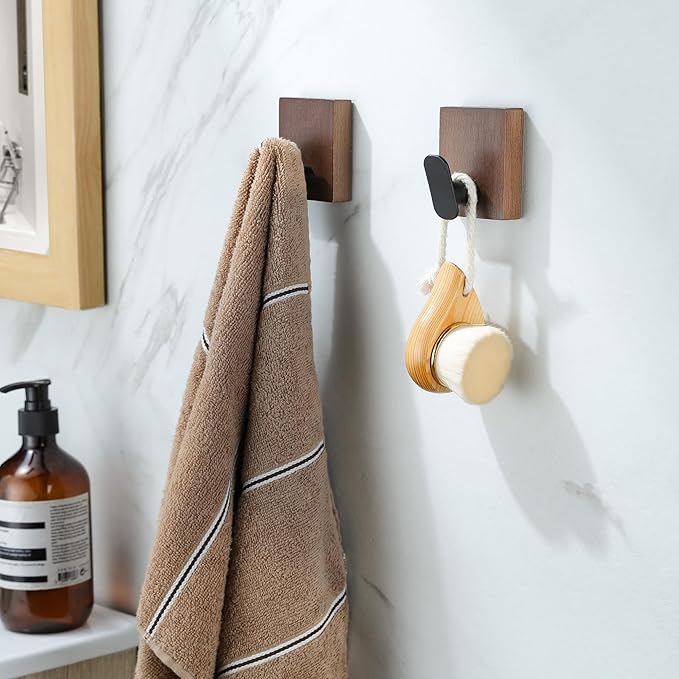 DELITON Adhesive Towel Hooks, Wall Hooks - Image 2