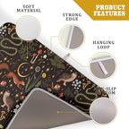Black Mushrooms Butterfly Dish Drying Pad 18 x 24 Inch - Image 4