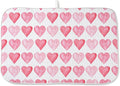 Valentines Day Dish Drying Mats 18x24 Inch Love Pink Heart Drying Mats by GOLIANDA