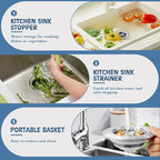 Kitchen Sink Drain Strainer 3 Pack, 304 Stainless Steel Pop Up Sink Stopper - Image 6