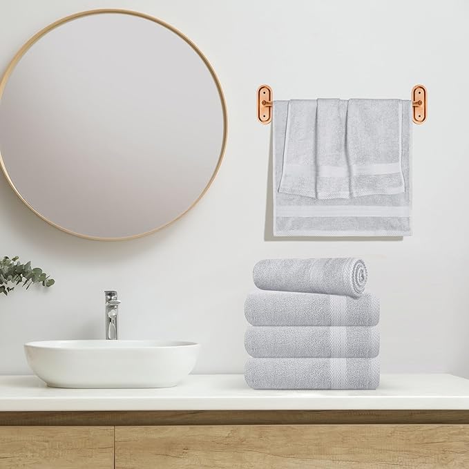 GLAMBURG Ultra Soft 6-Piece Hand Towel Set 16x28-100% Ringspun Cotton - Image 4