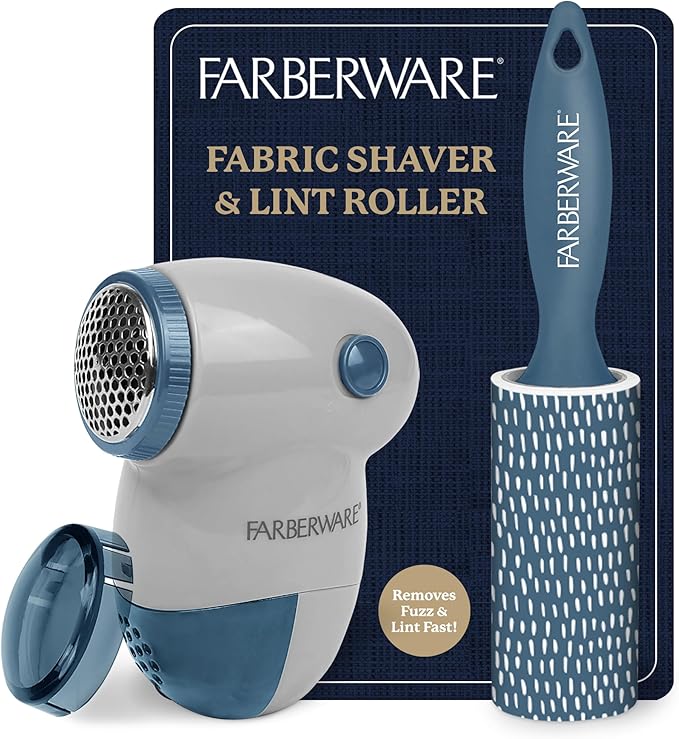 Farberware Fabric Shaver & Lint Remover Set–Battery Operated Sweater Shaver by BestBrands