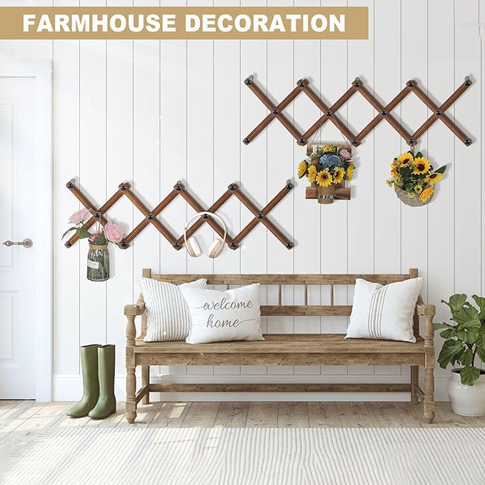 WGFKVAS 2 Pack Accordion Hat Rack - Image 3