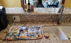 Caroline's Treasures DAC6193DDM Australian Shepherd The Chef Dish Drying Mat - Image 2