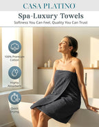 Casa Platino 100% Cotton Towel Set - Image 2