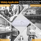 Breathable Mesh Laundry Hamper, Bringing Hooks Foldable Hanging Shower Caddy - Image 7