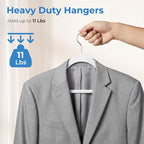 Smartor White Velvet Hangers 50 Pack, Non Slip Clothes Hangers - Image 4