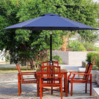 Blissun 7.5 ft Patio Umbrella, Yard Umbrella, Outdoor Market Umbrella with Push Button Tilt Crank (Navy Blue) - Image 8