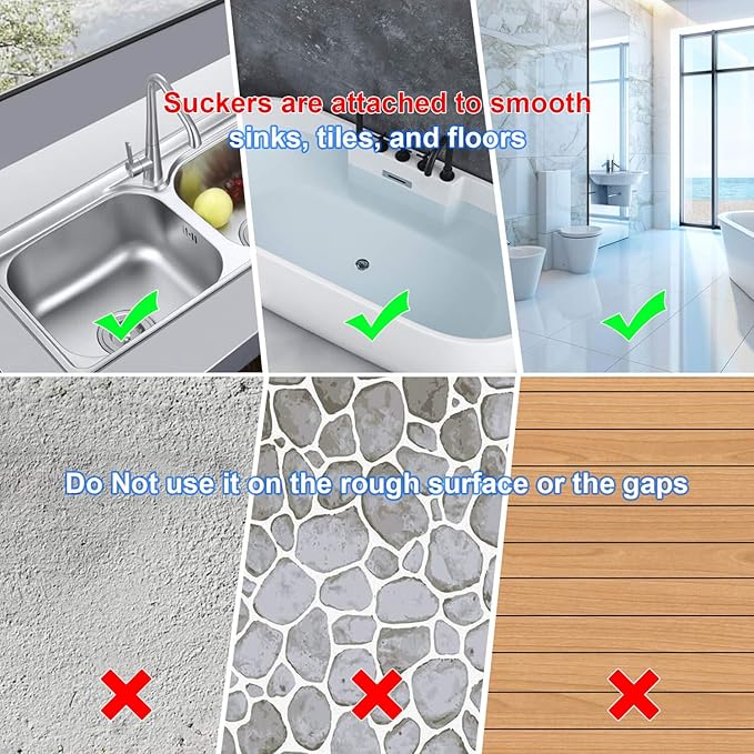 Drain Hair Catcher 2 Packs, Shower/Bathtub Drain Cover, Silicone Hair Catcher - Image 7