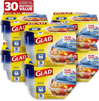 Glad Entrée Food Storage Containers, Medium Square by GladTrashFoodStorage