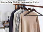StorageWorks Wooden Hangers 30 Pack, Wood Coat Hangers - Image 4