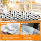 Ironing Board Cover and Pad, 18x49 Extra Wide Thick Iron Padding, Scorch & - Image 3