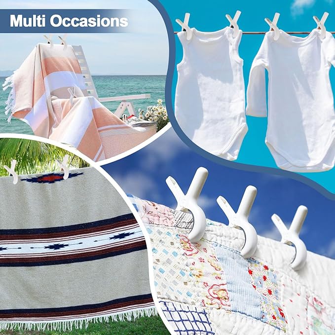 CCINEE 12 Pack Beach Towel Clips - Image 6
