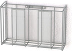 Simple Houseware Over Cabinet Door Organizer, 12.5"Wx3.75"Dx18"H, Mesh Silver - Image 5