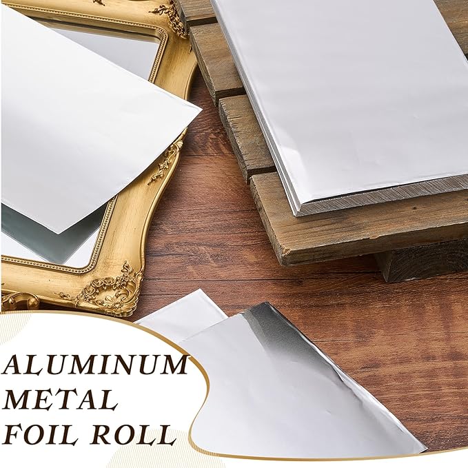 Yaocom 50 Packs Aluminum Metal Crafts DIY Foil 7.8 Inch x 11.8 Inch x 0.07 mm - Image 4