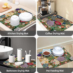 Dish Drying Mat for Kitchen Counter 18x24 Inch, Super Absorbent Dish Drainer Mat - Image 7