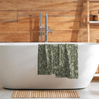 Sage Green Spring Floral Hand Towels - Image 7
