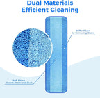 8-Pack Microfiber Cleaning Pads, 18-Inch Microfiber Mop Pads Compatible - Image 5