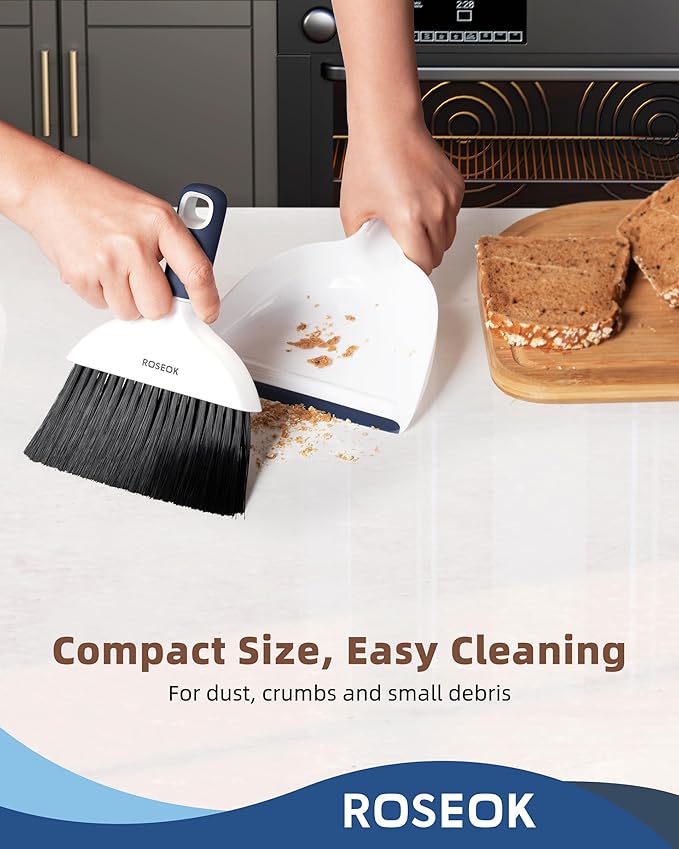 Mini Broom and Dustpan Set for Cleaning, Compact Desktop Dustpan - Image 6