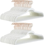 Amazon Basics Slim Velvet Non-Slip Space Saving Suit Clothes Hangers by AmazonBasics