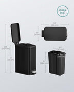SONGMICS Bathroom Trash Can, 1.6-Gallon Trash Bin - Image 7
