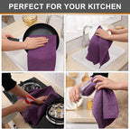 Kitinjoy 100% Cotton Waffle Weave Kitchen Hand Towels - Image 4