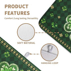 St Patrick's Day Shamrock Dish Drying Mat Green Spring Kitchen Dish Drying Pad - Image 2