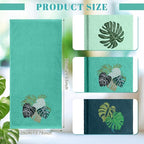 3 Pack Tropical Palm Leaves Hand Towels - Image 2