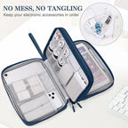 FYY Electronic Organizer, Extra Large Travel Cable Organizer Bag Pouch Portable - Image 5