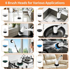 Electric Spin Scrubber for Cleaning Bathroom, Cordless Power Shower Scrubber - Image 7