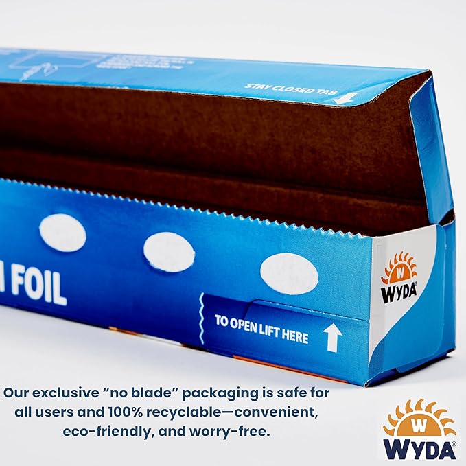 Wyda Heavy Duty Aluminum Foil – 150 Sq Ft |Strong Food-Grade - Image 6