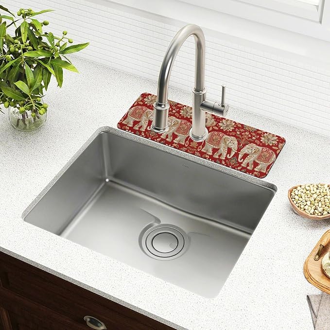 Kitchen Sink Splash Guard 1 PC 30 Inch Sink Faucet Mat Splash Guard - Image 6