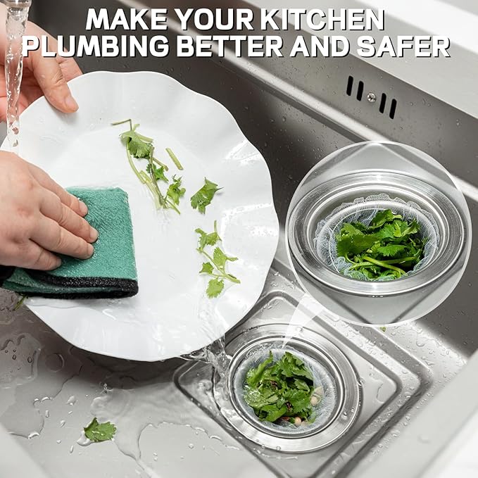 600 PCS Disposable Mesh Sink Strainer Bags Kitchen Sink Strainer Mesh Bags Anti - Image 6