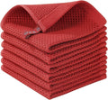 Homaxy 100% Cotton Waffle Weave Kitchen Dish Cloths, Ultra Soft Absorbent Quick by Homaxy