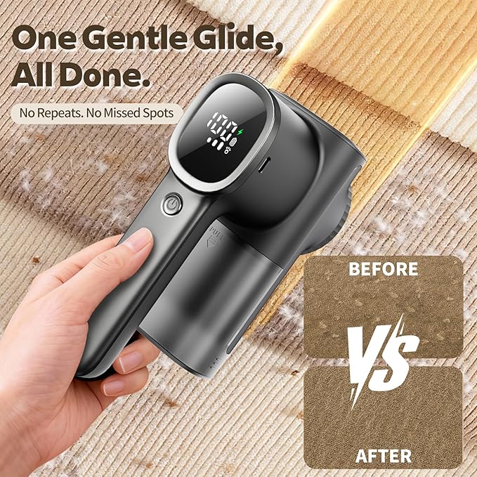 Rechargeable Fabric Shaver & Lint Remover, Electric Sweater Defuzzer - Image 3