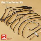 Mawa by Reston Lloyd Euro Series Non-Slip Space Saving Steel Clothes Hanger - Image 6