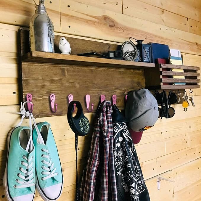 15-Pack Coat Hooks with 30 Screws | Heavy Duty Wall Mounted - Image 3