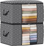 Direct 100L, 2 Pack, Storage Containers, Large Clothes Storage Bins Foldable by StorageTastic