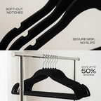 Utopia Home Velvet Hangers 50 Pack – Luxury Non-Slip Slim Pant & Coat Hangers - Image 4